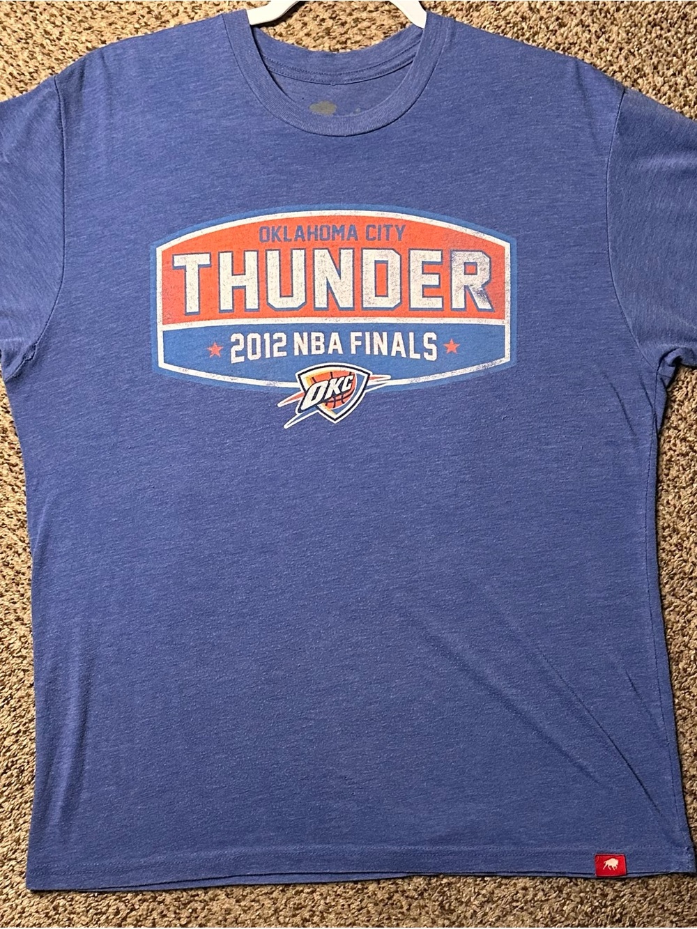 Oklahoma City Thunder 2012 NBA Finals Short Sleeve Tee - Blue